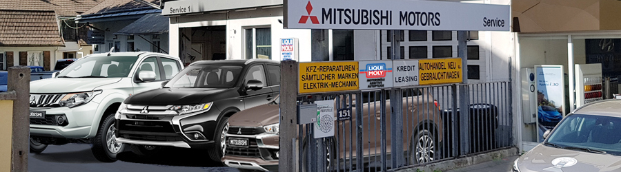 Mitsubishi-Forstner Header Werkstatt
